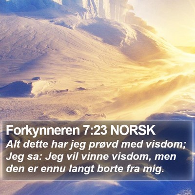 Forkynneren 7:23 NORSK Bible Verse Image