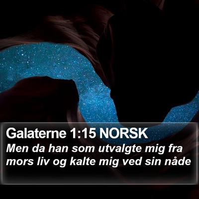 Galaterne 1:15 NORSK Bible Verse Image