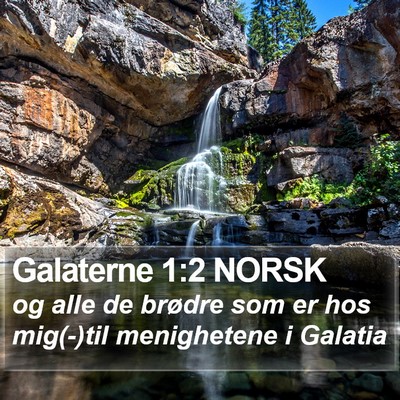 Galaterne 1:2 NORSK Bible Verse Image