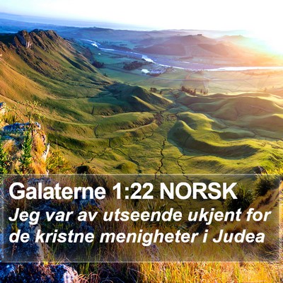 Galaterne 1:22 NORSK Bible Verse Image