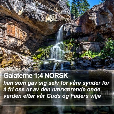 Galaterne 1:4 NORSK Bible Verse Image