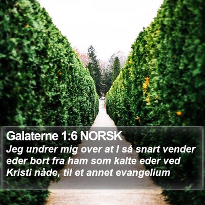 Galaterne 1:6 NORSK Bible Verse Image