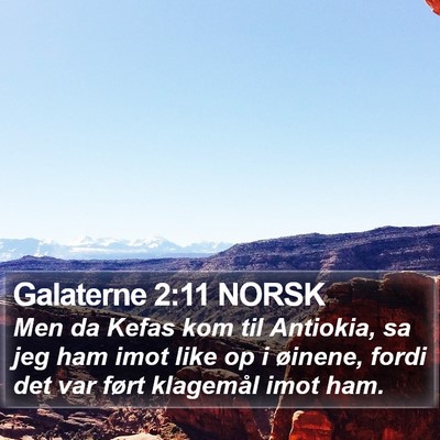 Galaterne 2:11 NORSK Bible Verse Image
