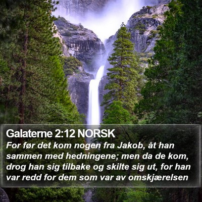 Galaterne 2:12 NORSK Bible Verse Image