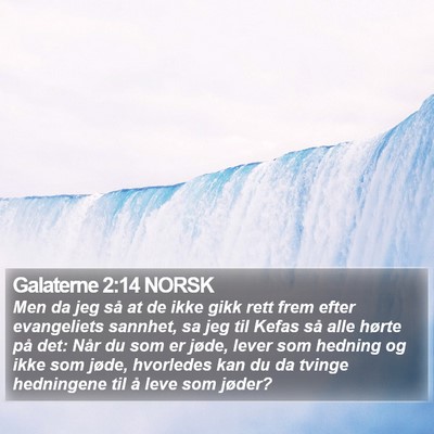 Galaterne 2:14 NORSK Bible Verse Image