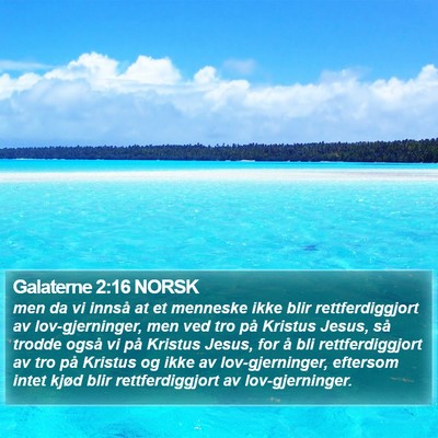 Galaterne 2:16 NORSK Bible Verse Image