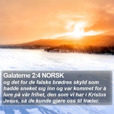 Galaterne 2:4 NORSK Bible Verse Image