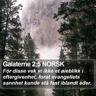 Galaterne 2:5 NORSK Bible Verse Image