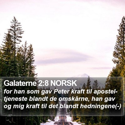 Galaterne 2:8 NORSK Bible Verse Image