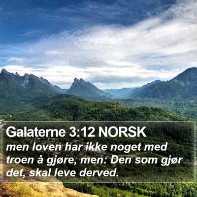 Galaterne 3:12 NORSK Bible Verse Image