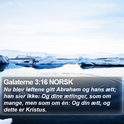 Galaterne 3:16 NORSK Bible Verse Image