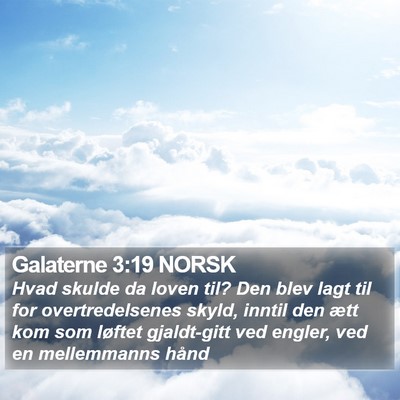 Galaterne 3:19 NORSK Bible Verse Image