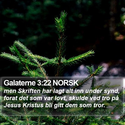 Galaterne 3:22 NORSK Bible Verse Image