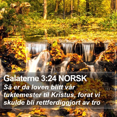 Galaterne 3:24 NORSK Bible Verse Image