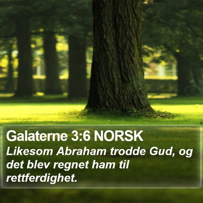 Galaterne 3:6 NORSK Bible Verse Image
