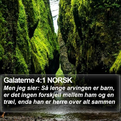 Galaterne 4:1 NORSK Bible Verse Image