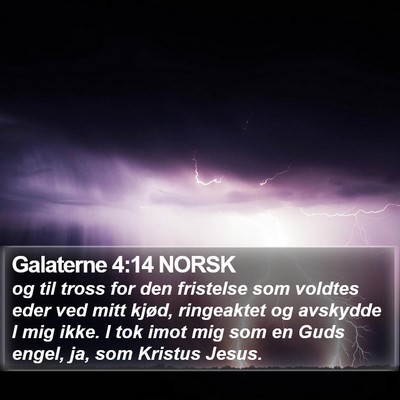 Galaterne 4:14 NORSK Bible Verse Image