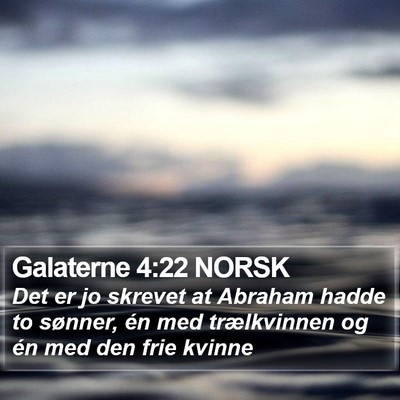 Galaterne 4:22 NORSK Bible Verse Image