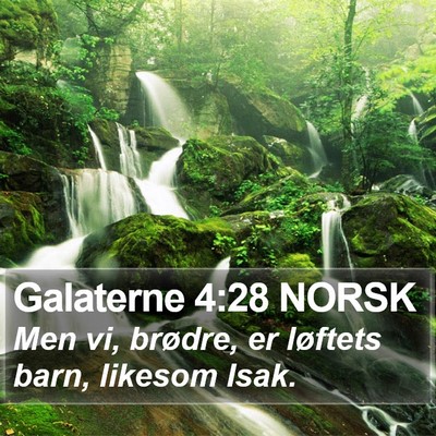 Galaterne 4:28 NORSK Bible Verse Image