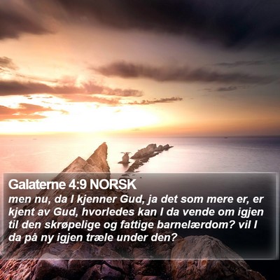 Galaterne 4:9 NORSK Bible Verse Image