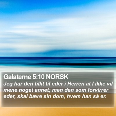 Galaterne 5:10 NORSK Bible Verse Image