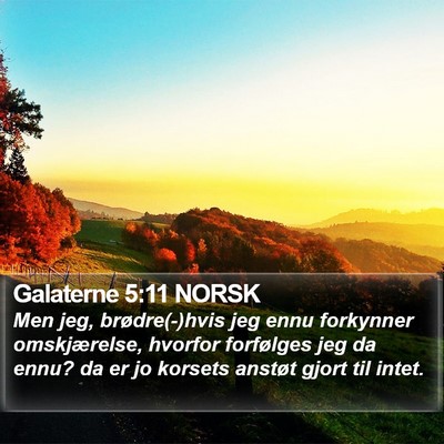 Galaterne 5:11 NORSK Bible Verse Image