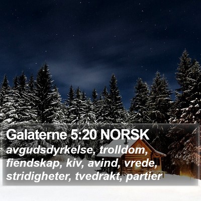 Galaterne 5:20 NORSK Bible Verse Image
