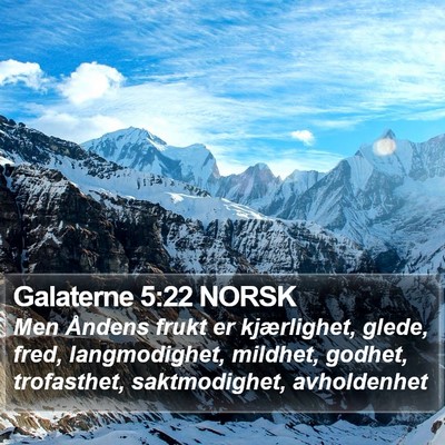 Galaterne 5:22 NORSK Bible Verse Image
