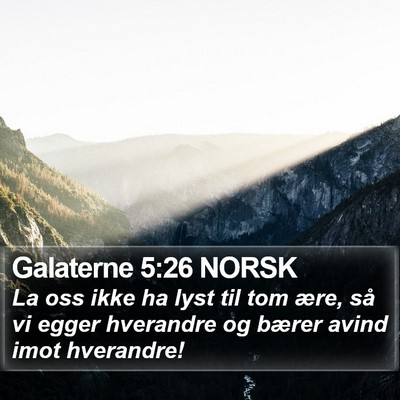 Galaterne 5:26 NORSK Bible Verse Image