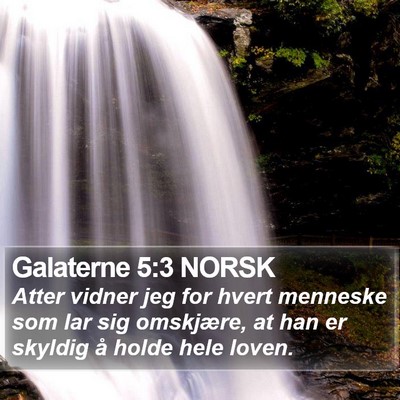 Galaterne 5:3 NORSK Bible Verse Image