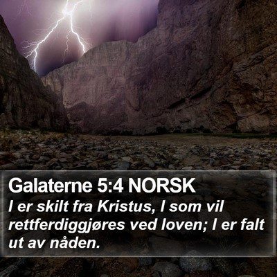 Galaterne 5:4 NORSK Bible Verse Image