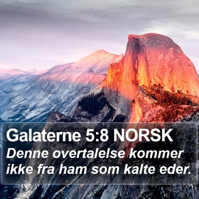 Galaterne 5:8 NORSK Bible Verse Image