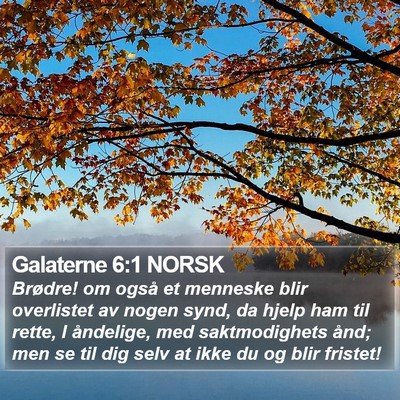 Galaterne 6:1 NORSK Bible Verse Image