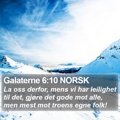 Galaterne 6:10 NORSK Bible Verse Image