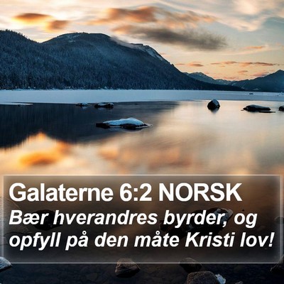 Galaterne 6:2 NORSK Bible Verse Image