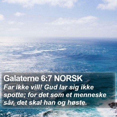 Galaterne 6:7 NORSK Bible Verse Image