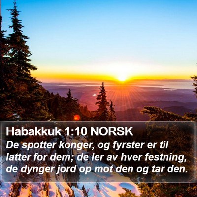 Habakkuk 1:10 NORSK Bible Verse Image