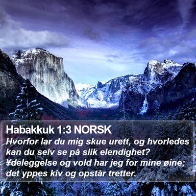 Habakkuk 1:3 NORSK Bible Verse Image