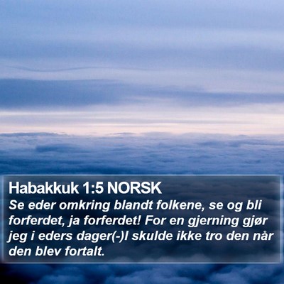 Habakkuk 1:5 NORSK Bible Verse Image