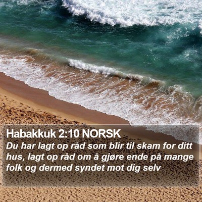 Habakkuk 2:10 NORSK Bible Verse Image