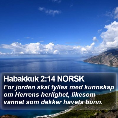 Habakkuk 2:14 NORSK Bible Verse Image