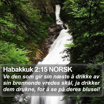 Habakkuk 2:15 NORSK Bible Verse Image
