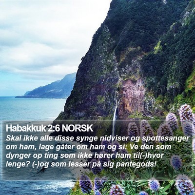 Habakkuk 2:6 NORSK Bible Verse Image