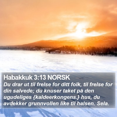 Habakkuk 3:13 NORSK Bible Verse Image