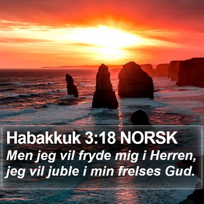 Habakkuk 3:18 NORSK Bible Verse Image