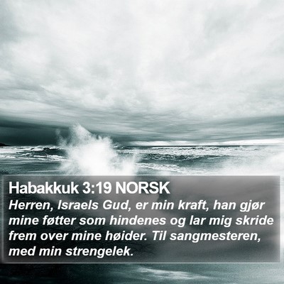 Habakkuk 3:19 NORSK Bible Verse Image