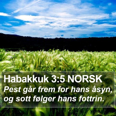 Habakkuk 3:5 NORSK Bible Verse Image
