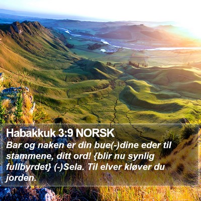 Habakkuk 3:9 NORSK Bible Verse Image