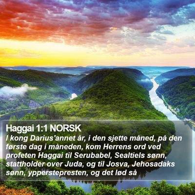 Haggai 1:1 NORSK Bible Verse Image