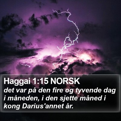 Haggai 1:15 NORSK Bible Verse Image